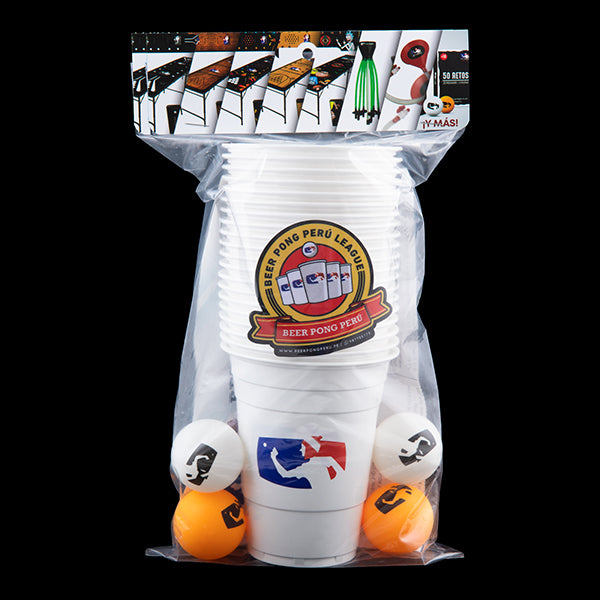Vasos y pelotas beer pong