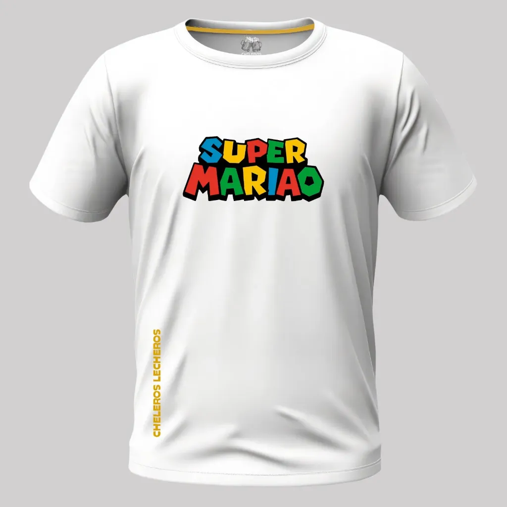 Polo Chelero SUPER MARIAO (S, Negro)