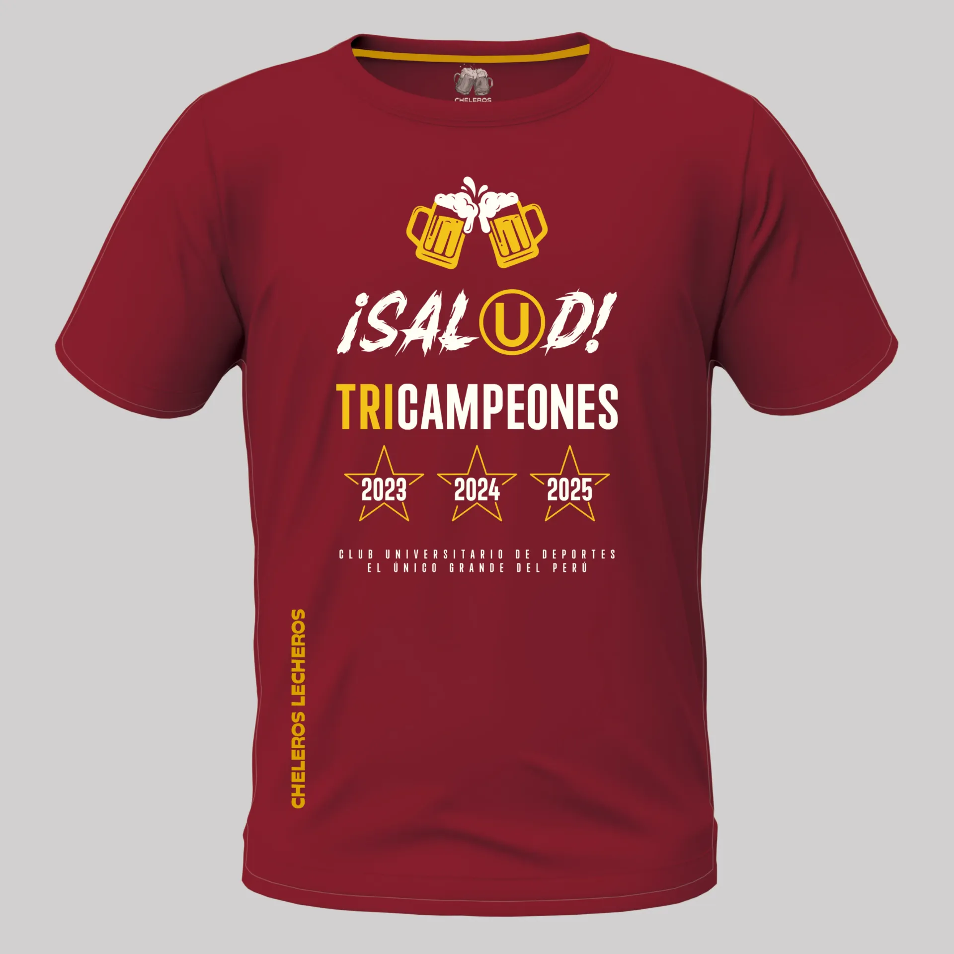 Polo Chelero ¡SALUD U! TRICAMPEONES (S, Guinda)