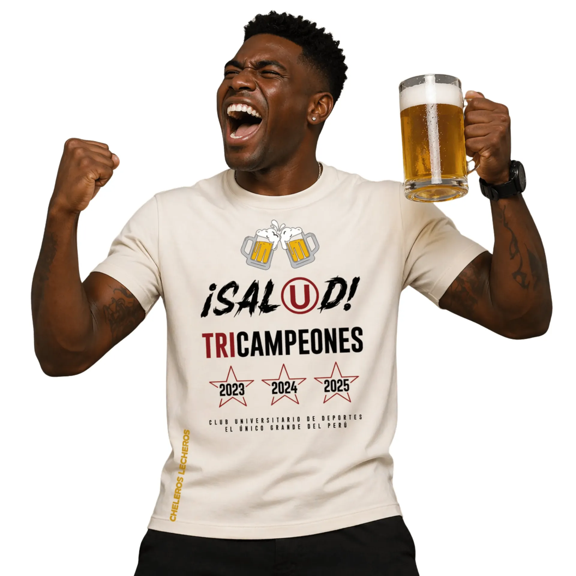 Polo Chelero ¡SALUD U! TRICAMPEONES (S, Guinda)