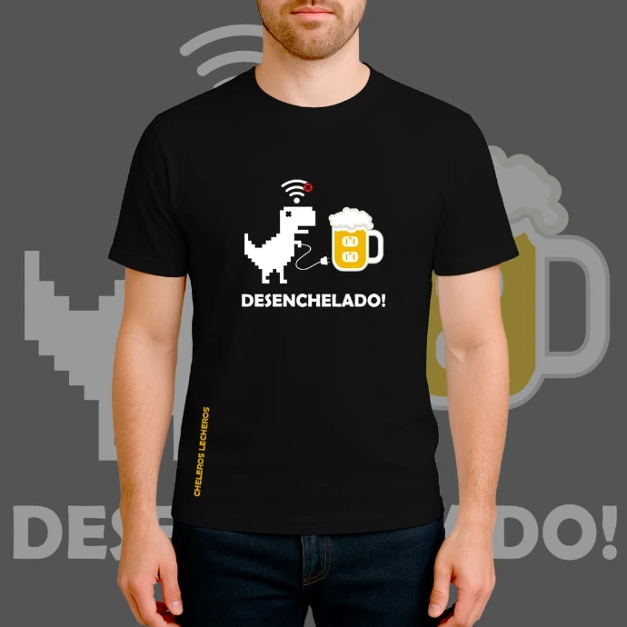 Polo Chelero DESENCHELADO (S, Negro)