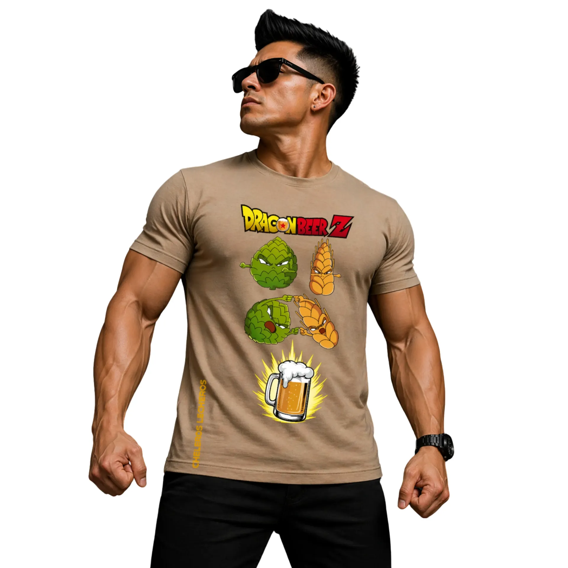 Polo Chelero DRAGON BEER (S, Negro)