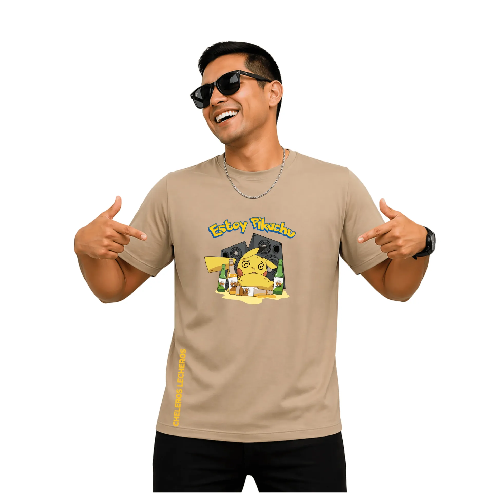 Polo Chelero ESTOY PIKACHU (S, Negro)