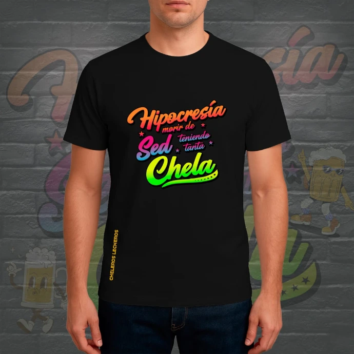Polo Chelero HIPOCRESÍA (S, Negro)