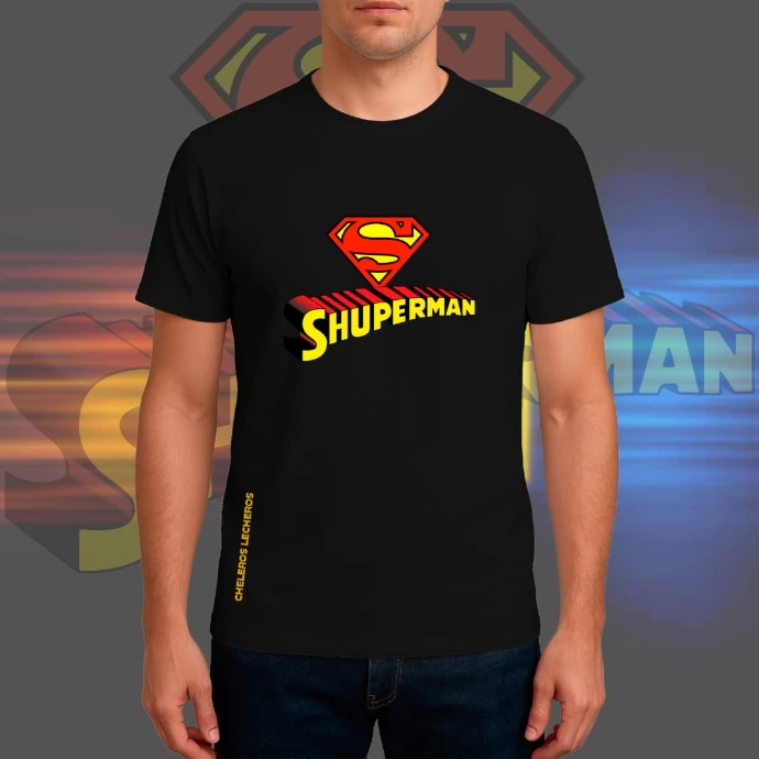 Polo Chelero SHUPERMAN  (S, Negro)