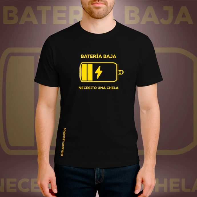 Polo Chelero BATERIA BAJA (S, Negro)