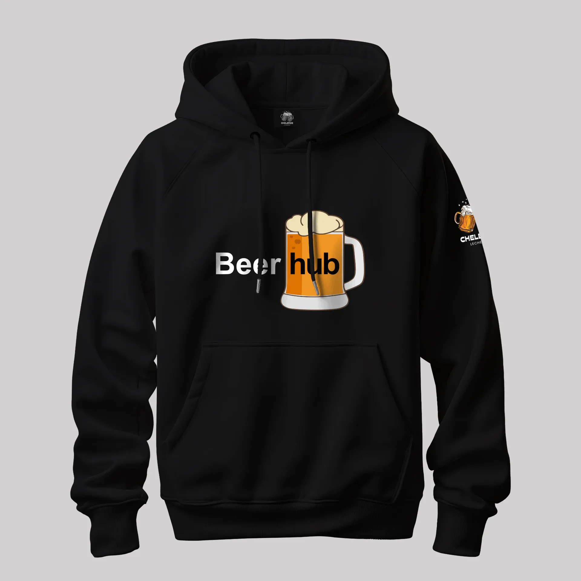 Polera BEERHUB (S, Negro)