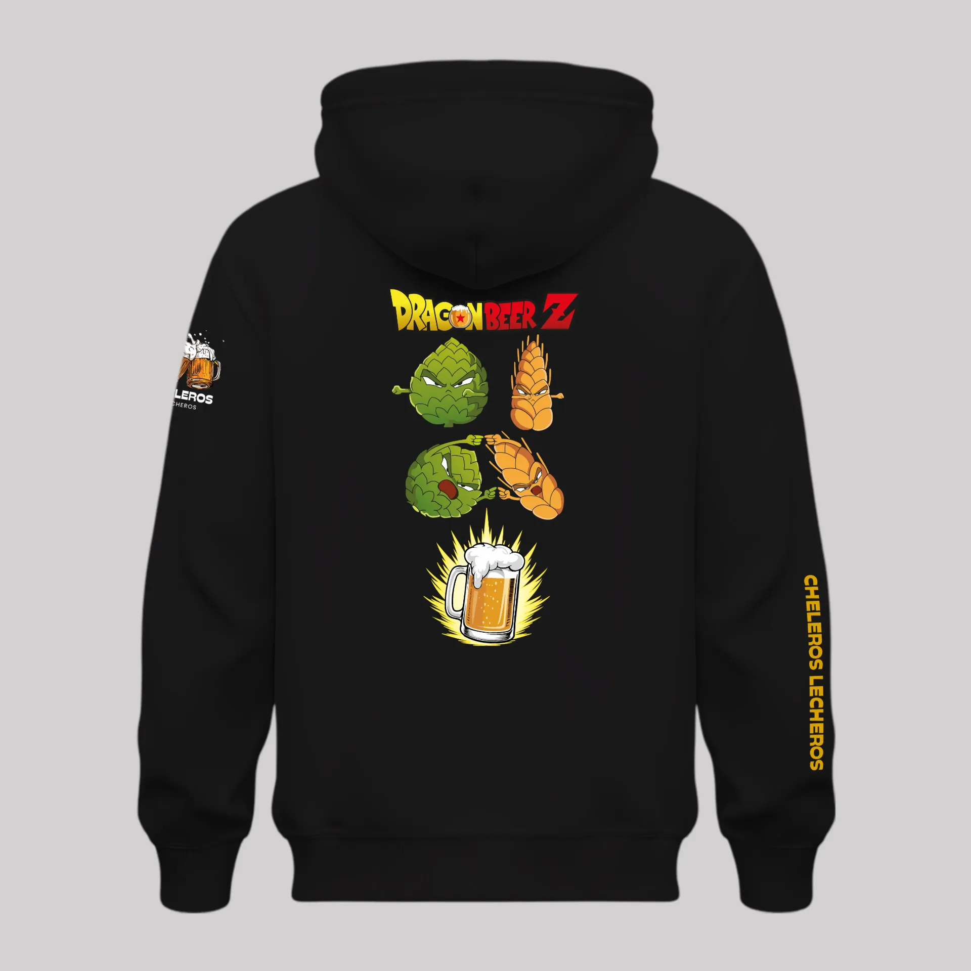 Polera DRAGON BEER Z (S, Negro)