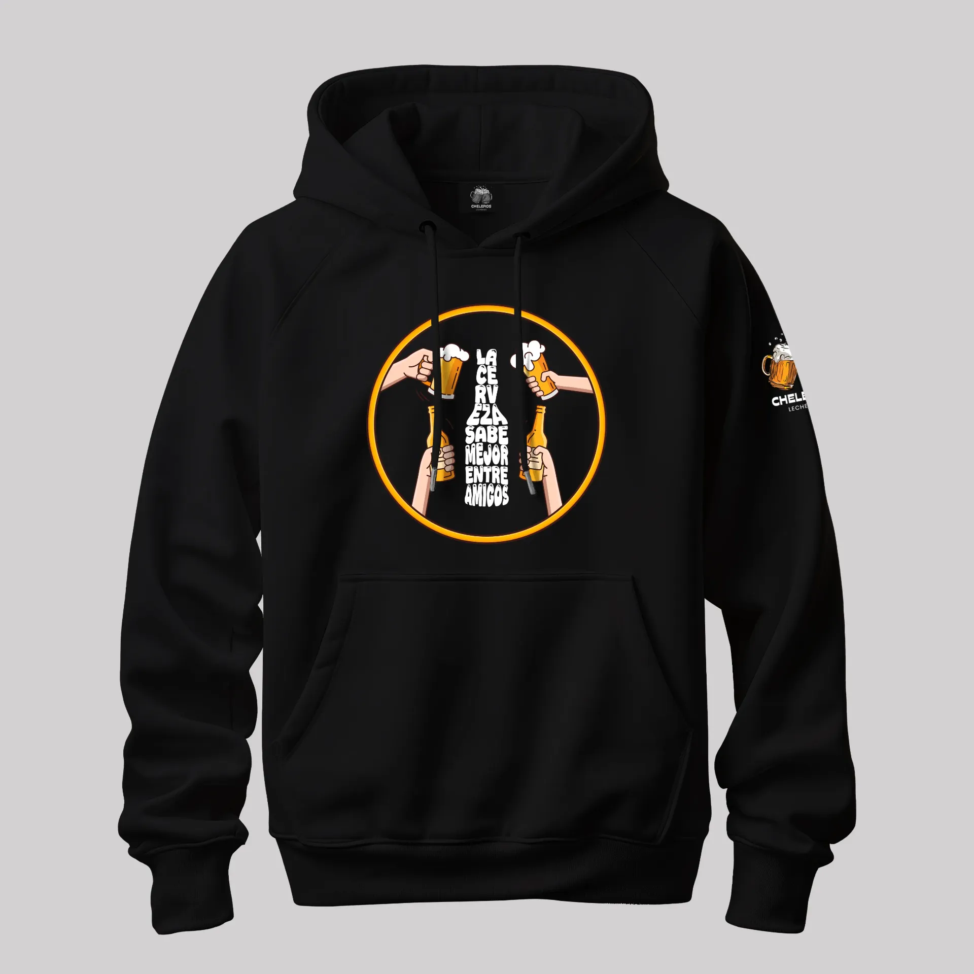 Polera ENTRE AMIGOS (S, Negro)