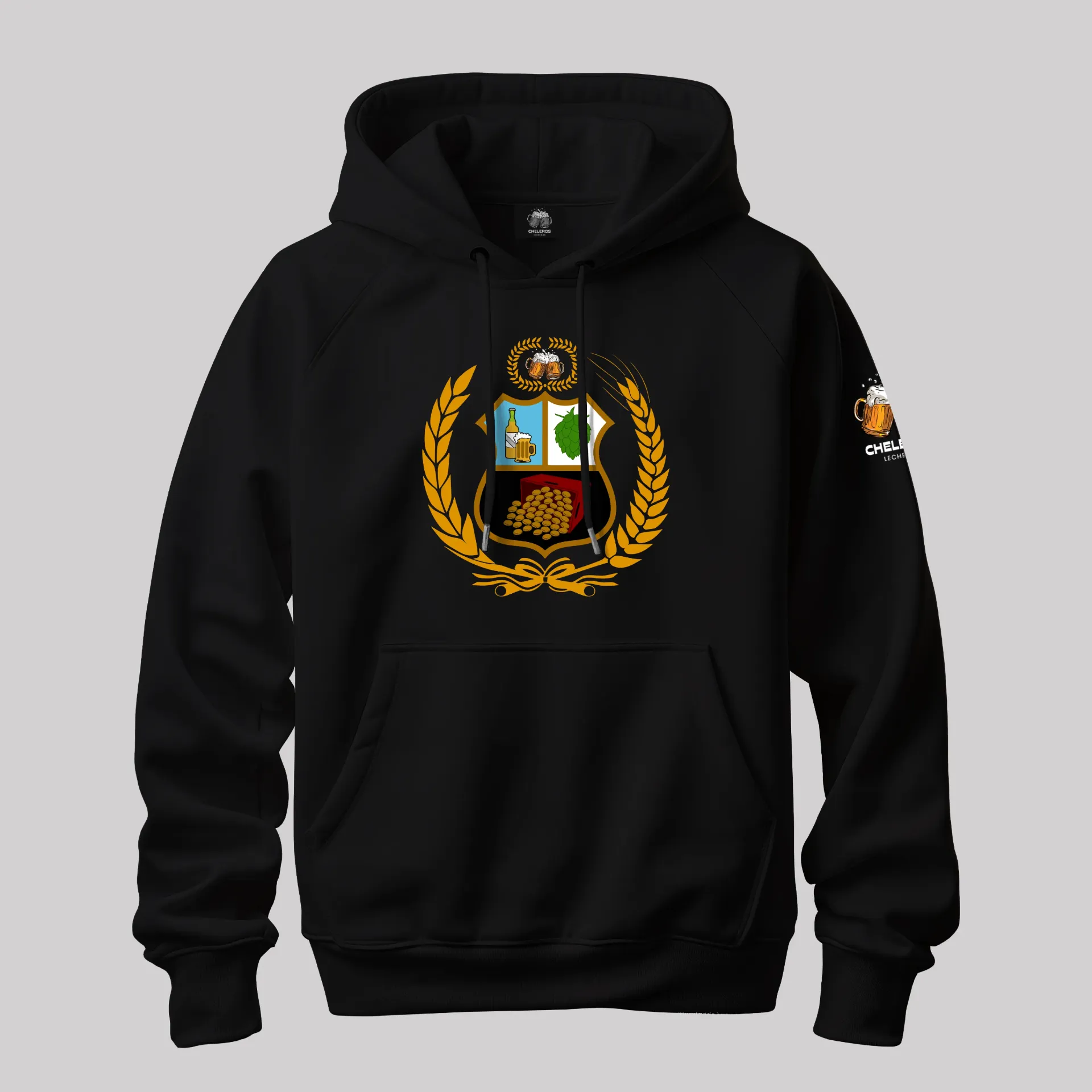 Polera ESCUDO (S, Negro)