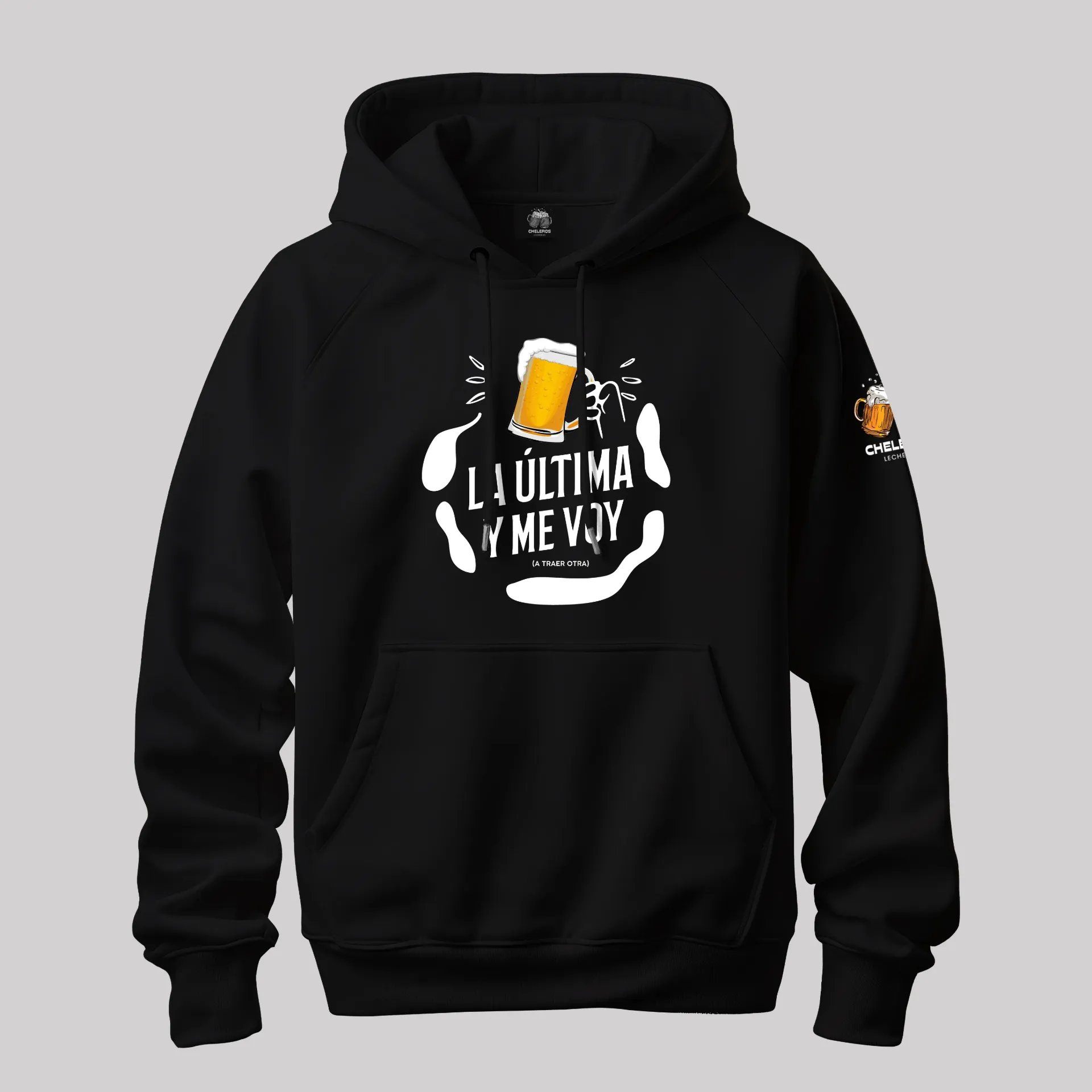 Polera LA ÚLTIMA Y ME VOY (S, Negro)