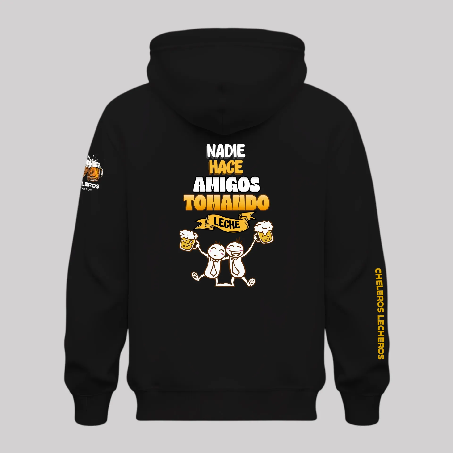 Polera NADIE HACE AMIGOS (S, Negro)