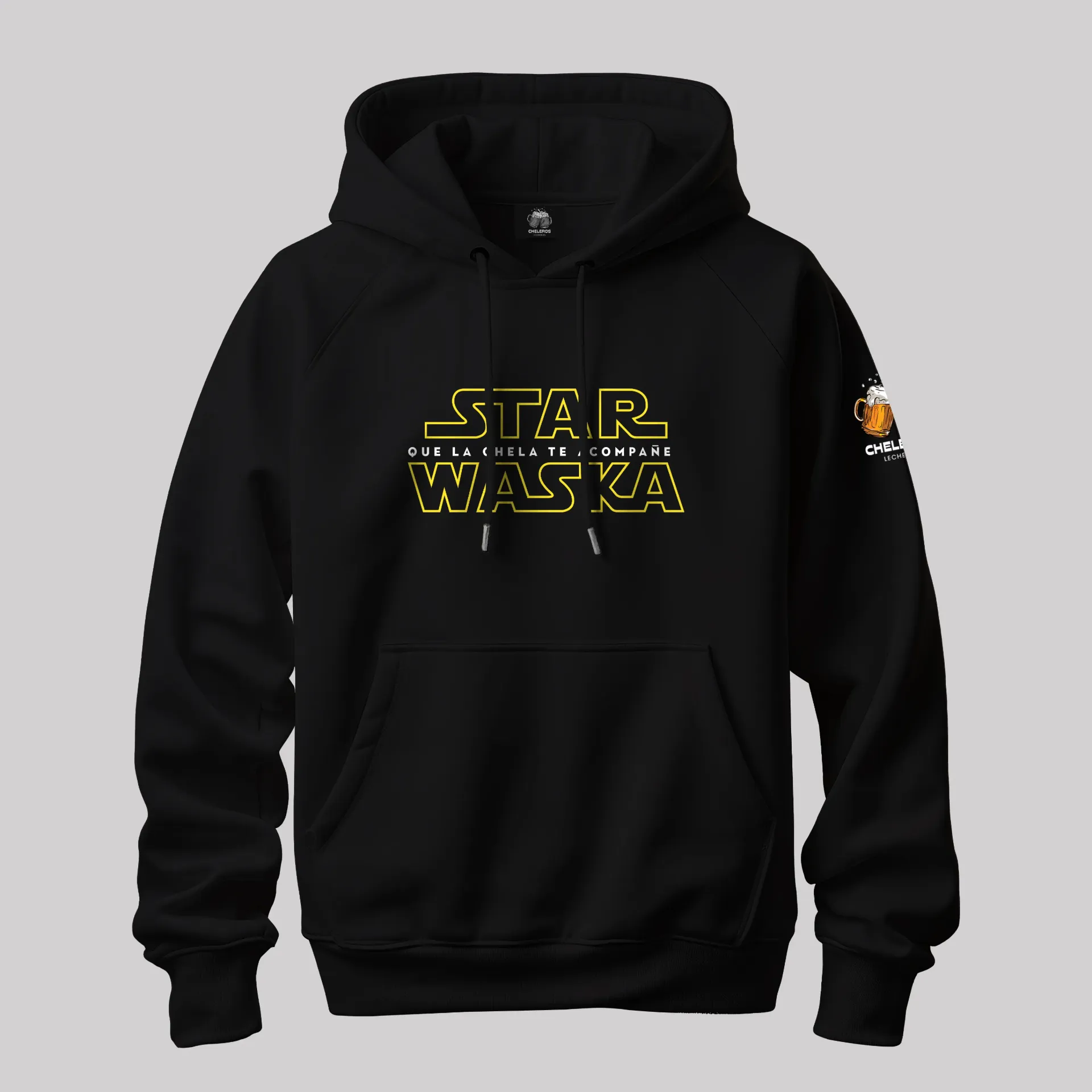 Polera STAR WASKA (S, Negro)