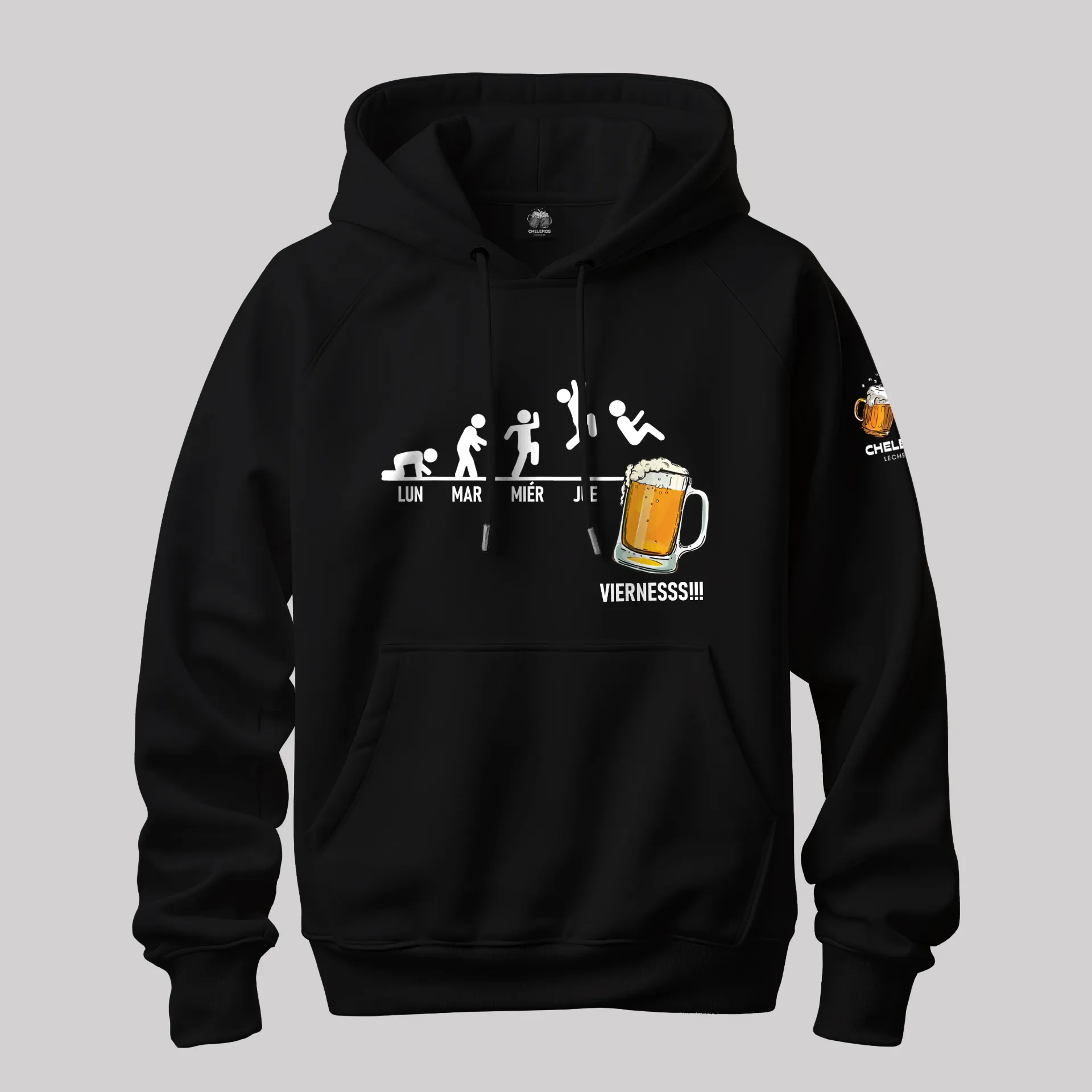 Polera VIERNES (S, Negro)