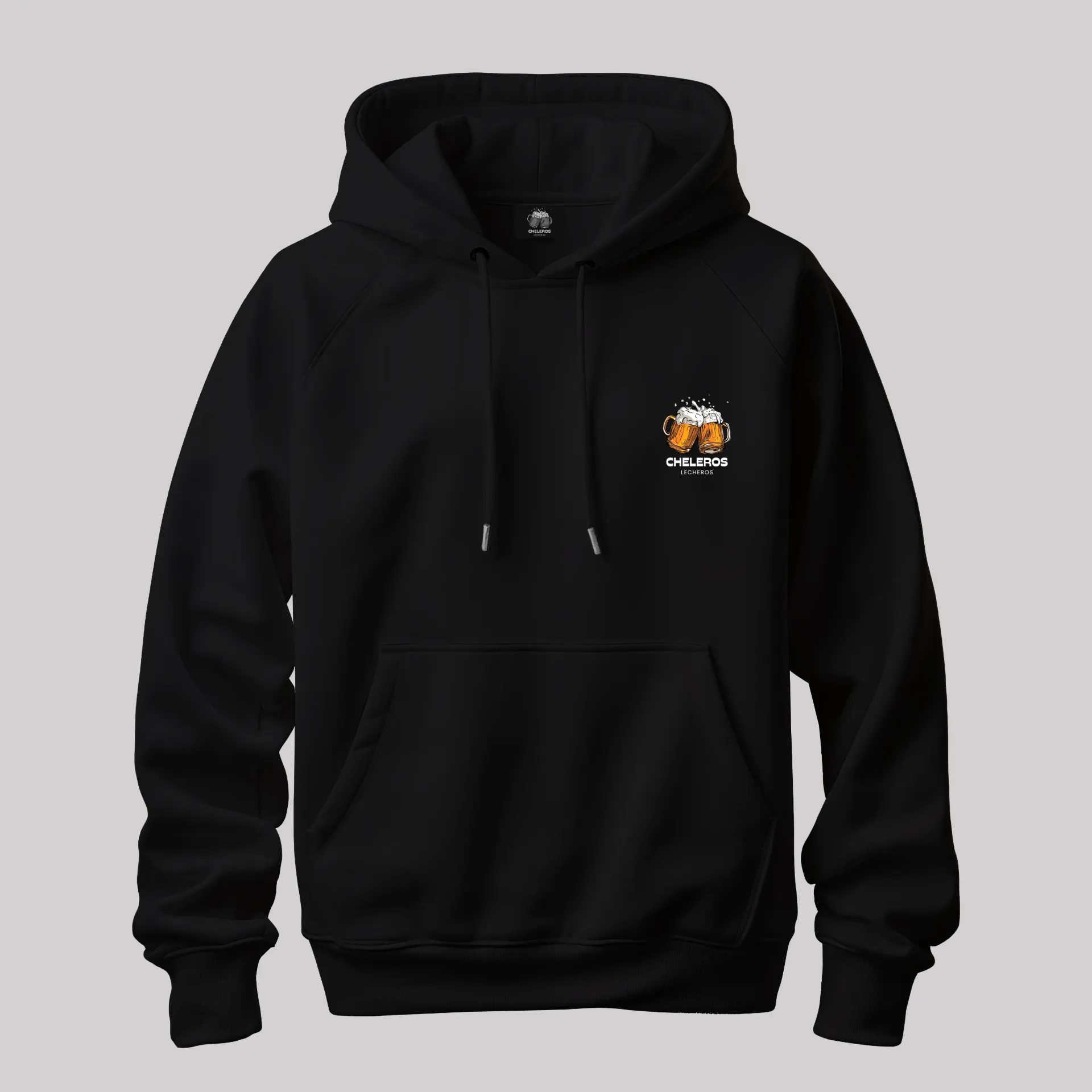 Polera CHELEROS LECHEROS (S, Negro)