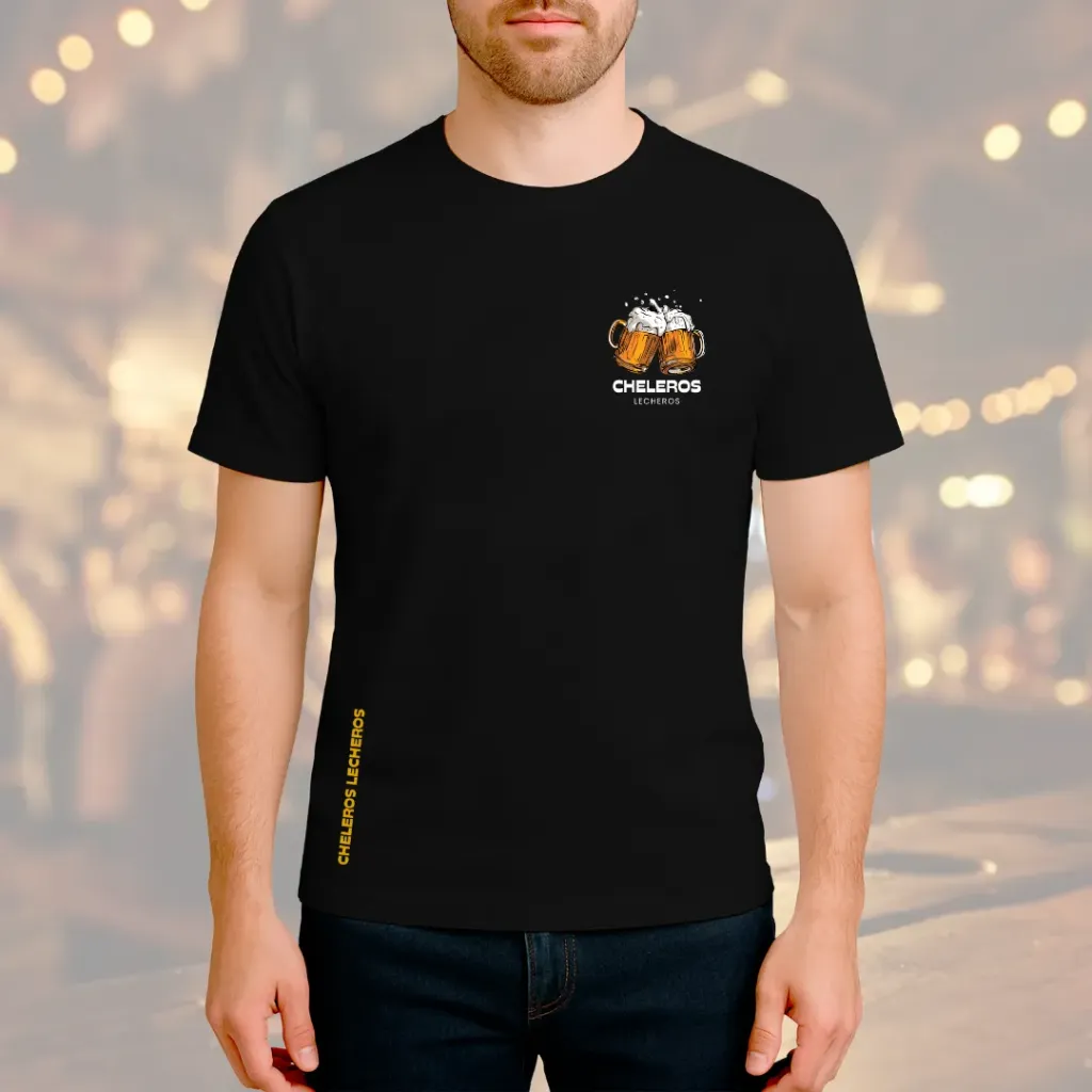 Polo MERCH Cheleros Lecheros (S, Negro)