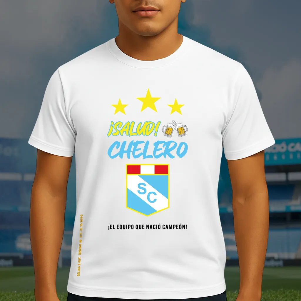 Polo Chelero CRISTAL (S, Blanco)