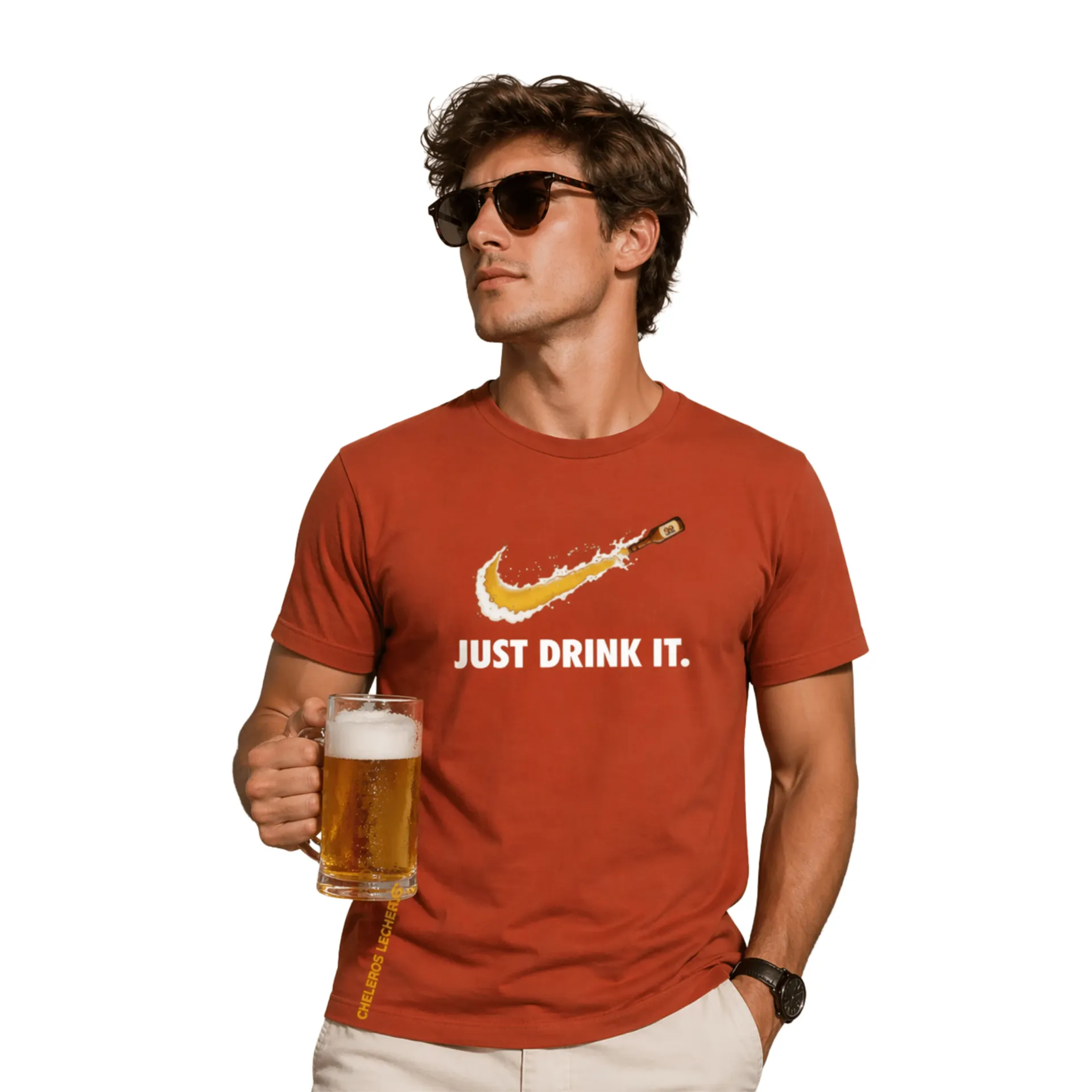 Polo Chelero JUST DRINK IT (S, Negro)