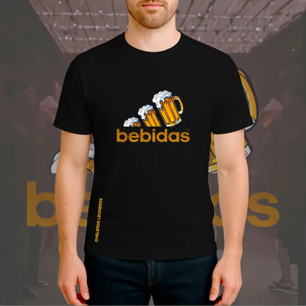 Polo Chelero BEBIDAS (S, Negro)