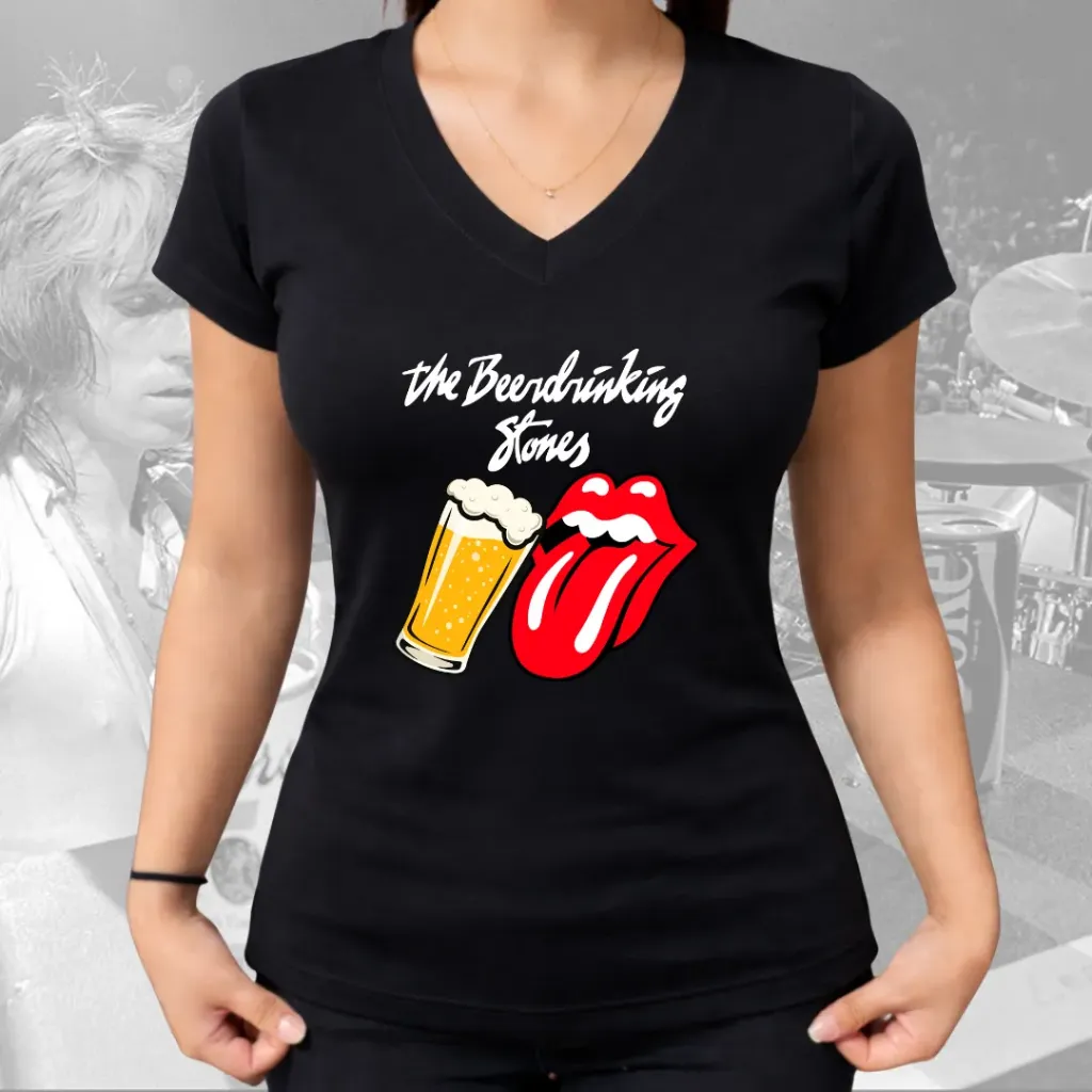 Polo Dama BEERDRINKING (S, Negro)