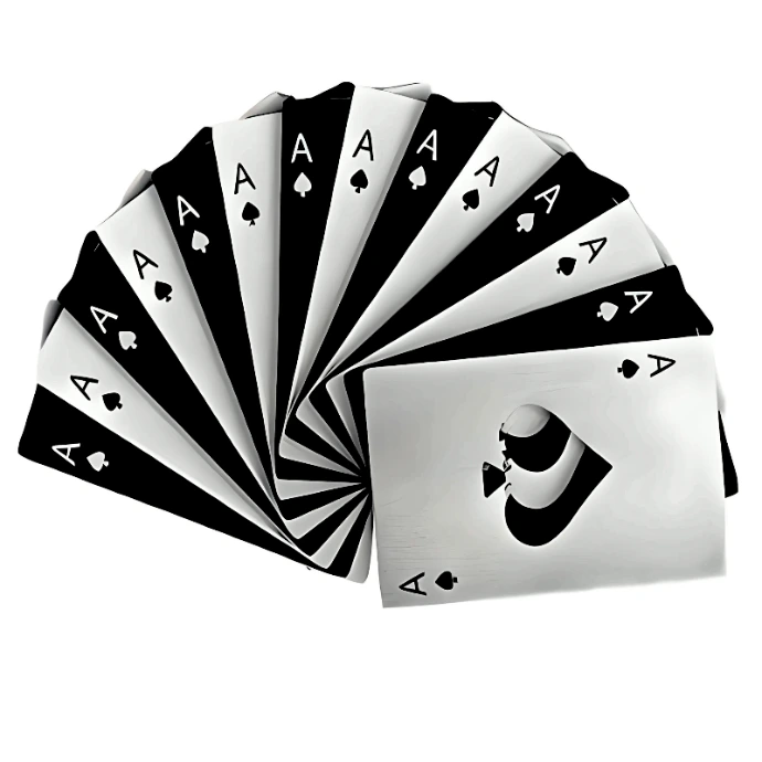 Destapador CARTA POKER (Negro)